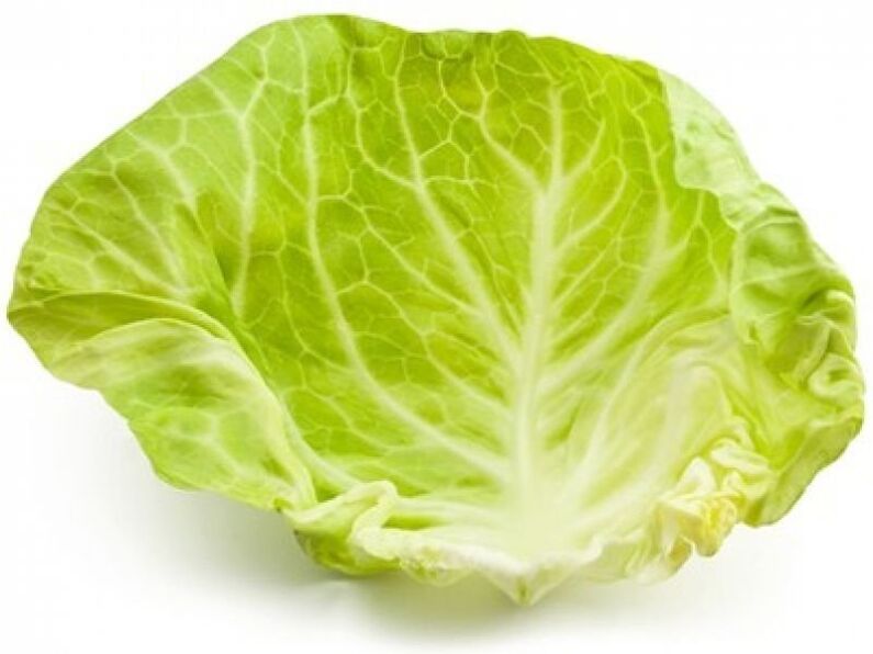 Лист капусти, прикладений до шиї, допоможе зняти болючі відчуття при остеоходрозі.